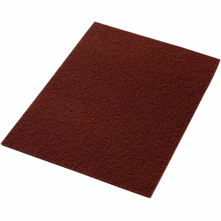 GLOBAL INDUSTRIAL 14in x 20in EcoPrep inEPPin Chemical Free Stripping Pad, Maroon, 10PK 641307MR